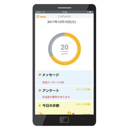 遠隔健康支援サービス CAReNA(カレナ)